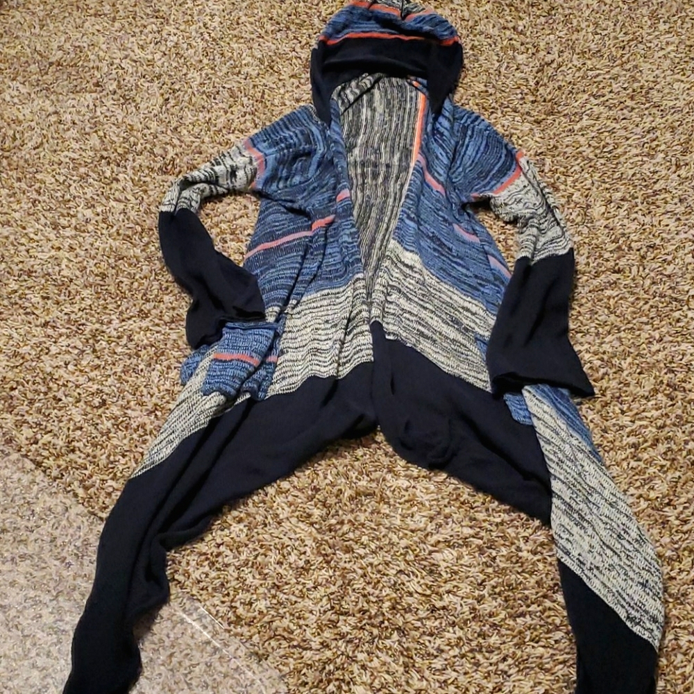 Sweater hoodie cardigan